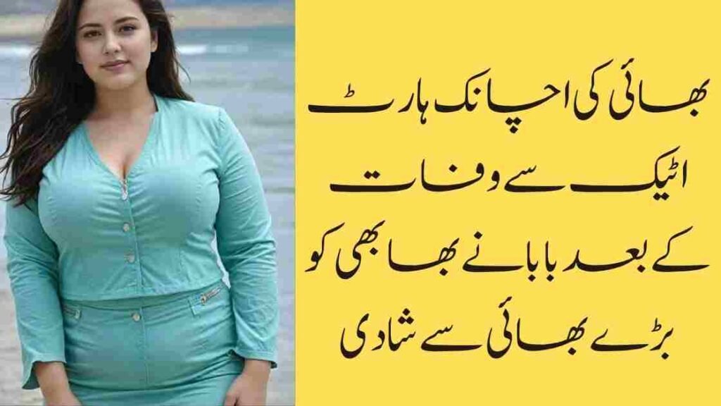 بھائی کی اچانک ہارٹ اٹیک سے وفات کے بعد بابا نے بھابھی کو بڑے بھائی سے شادی